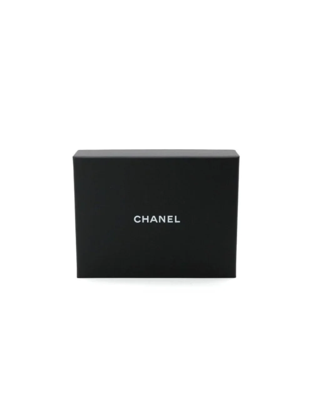 Chanel Wallet Coin Purse Black Gold Fragment Case Card Slot Classic